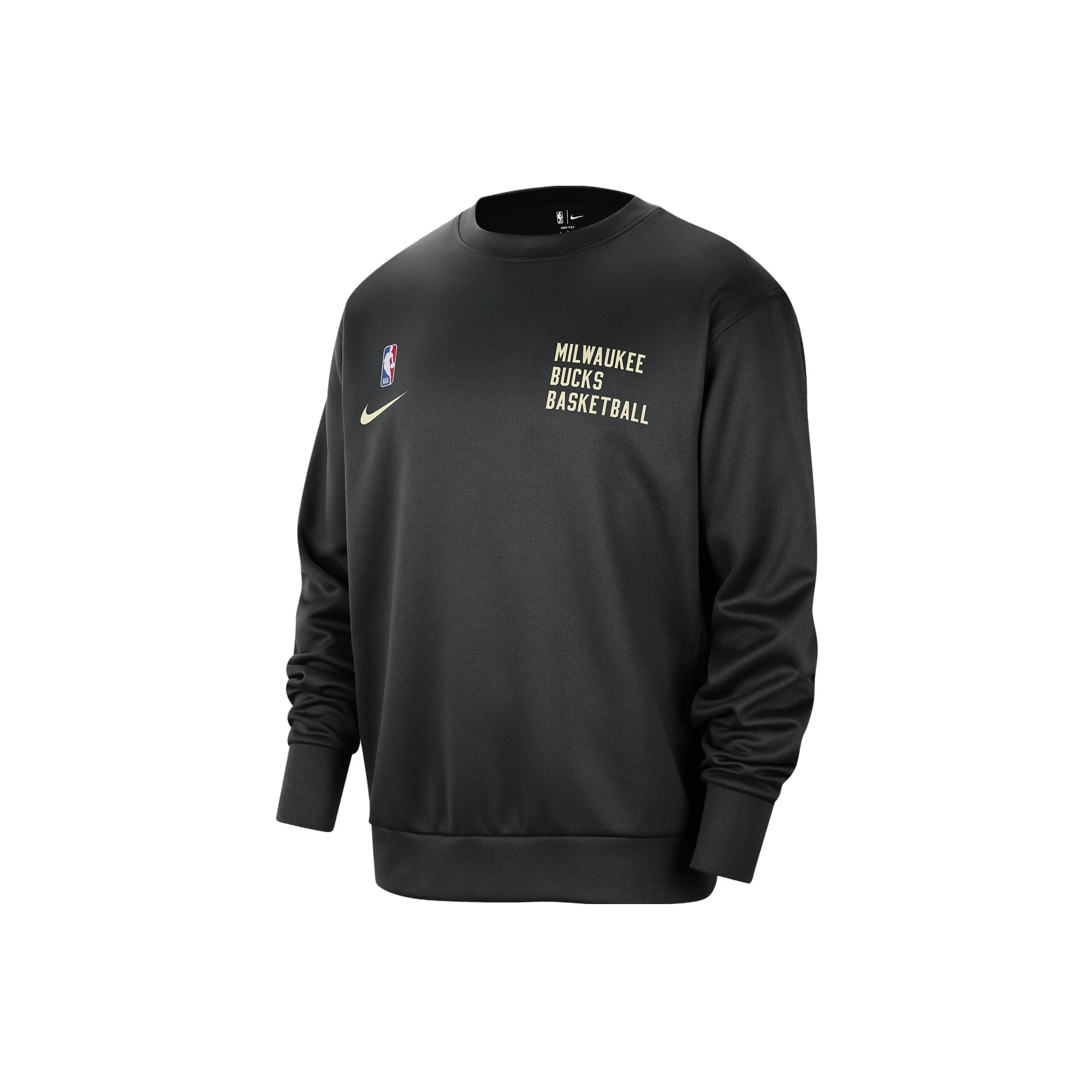 Nike Milwaukee Bucks Spotlight Men's Nike Dri FIT Nba Crew Neck Sweatshirt