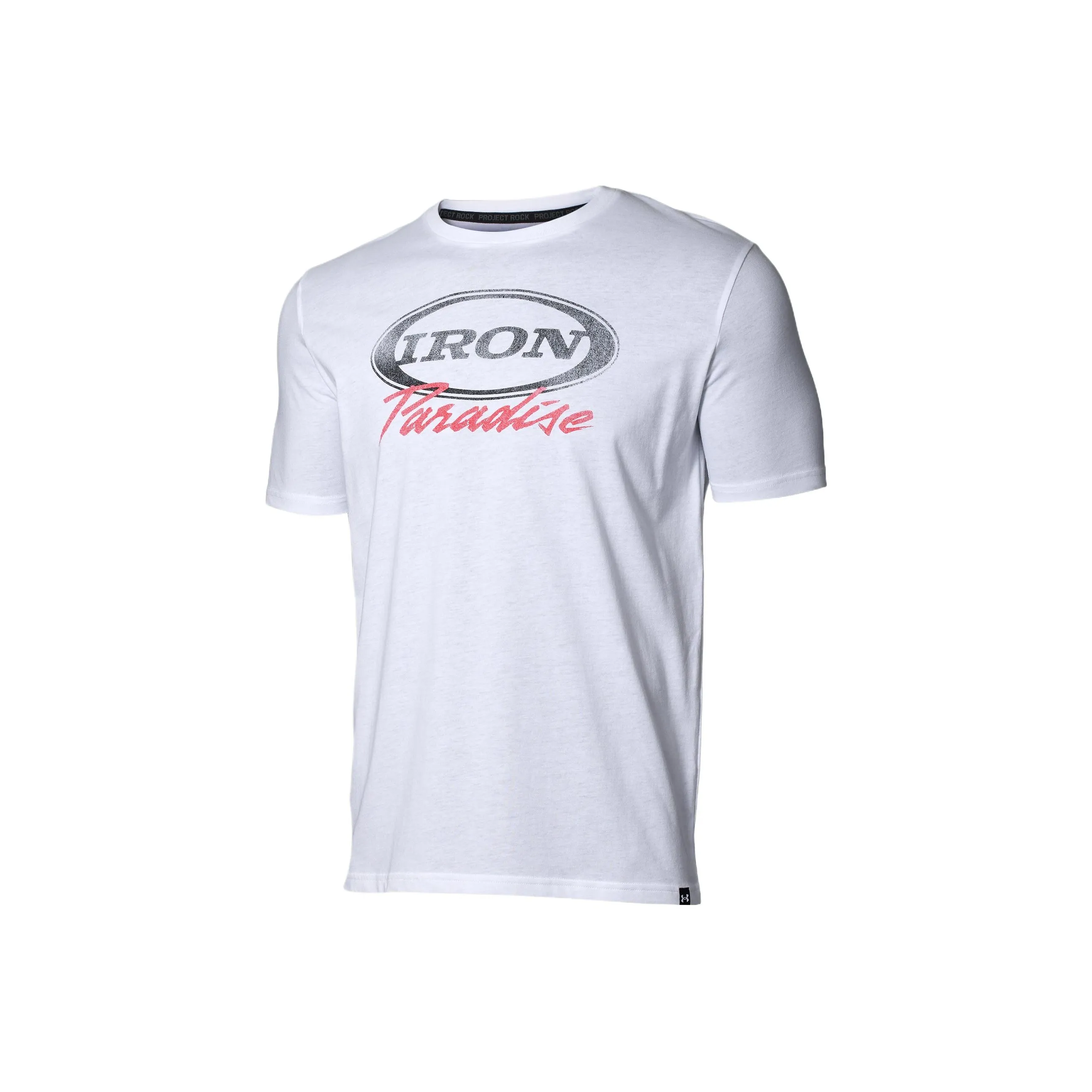 Under Armour Project Rock Iron Paradise T Shirt Men's White