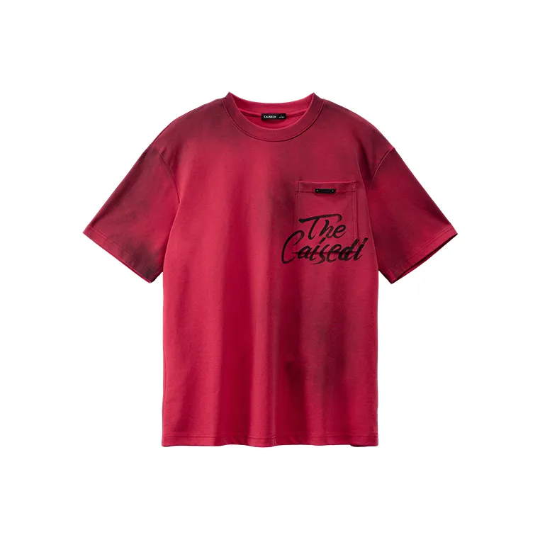 CAISEDI T Shirts Men's Red