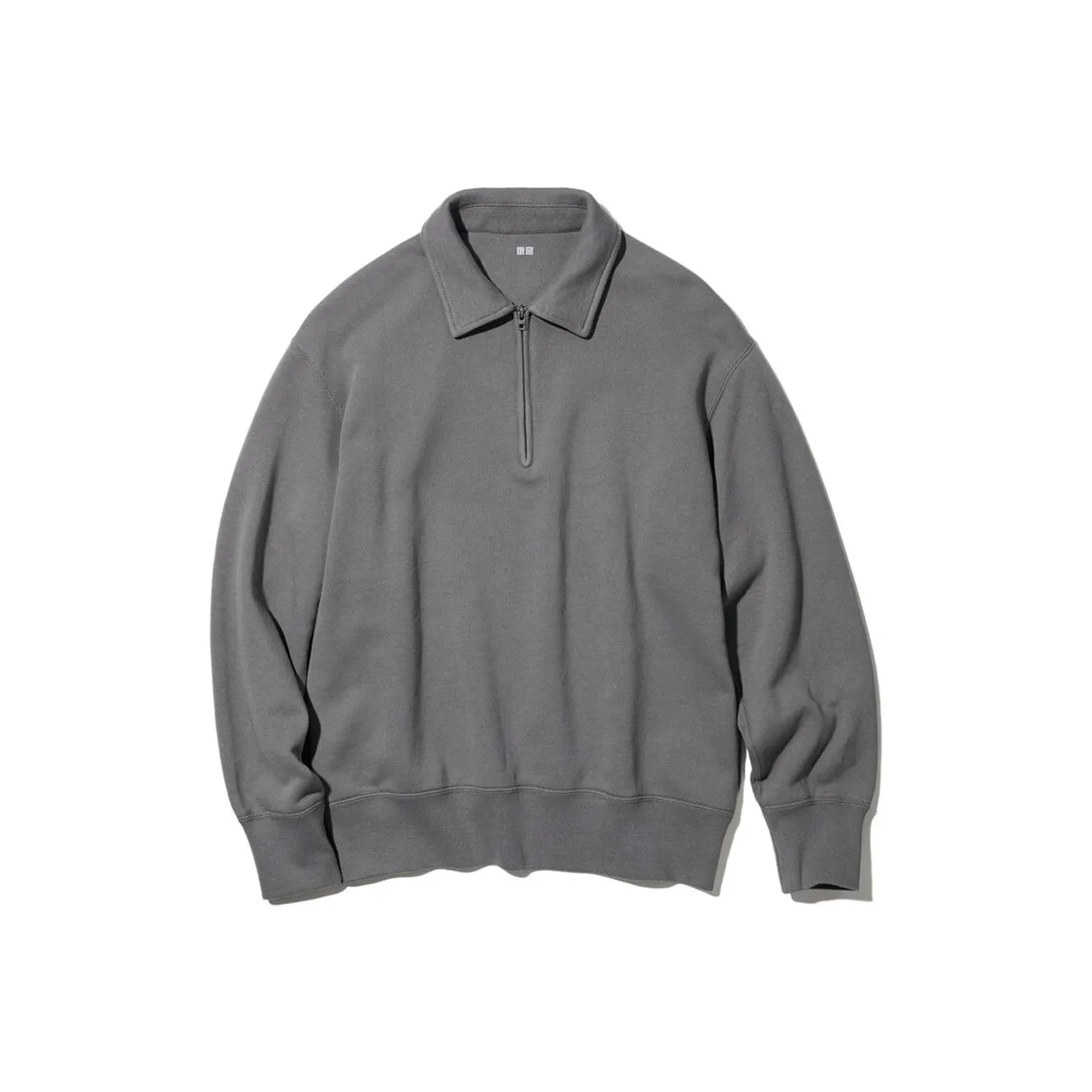 UNIQLO Свинцово-серый Мужской Свитшот