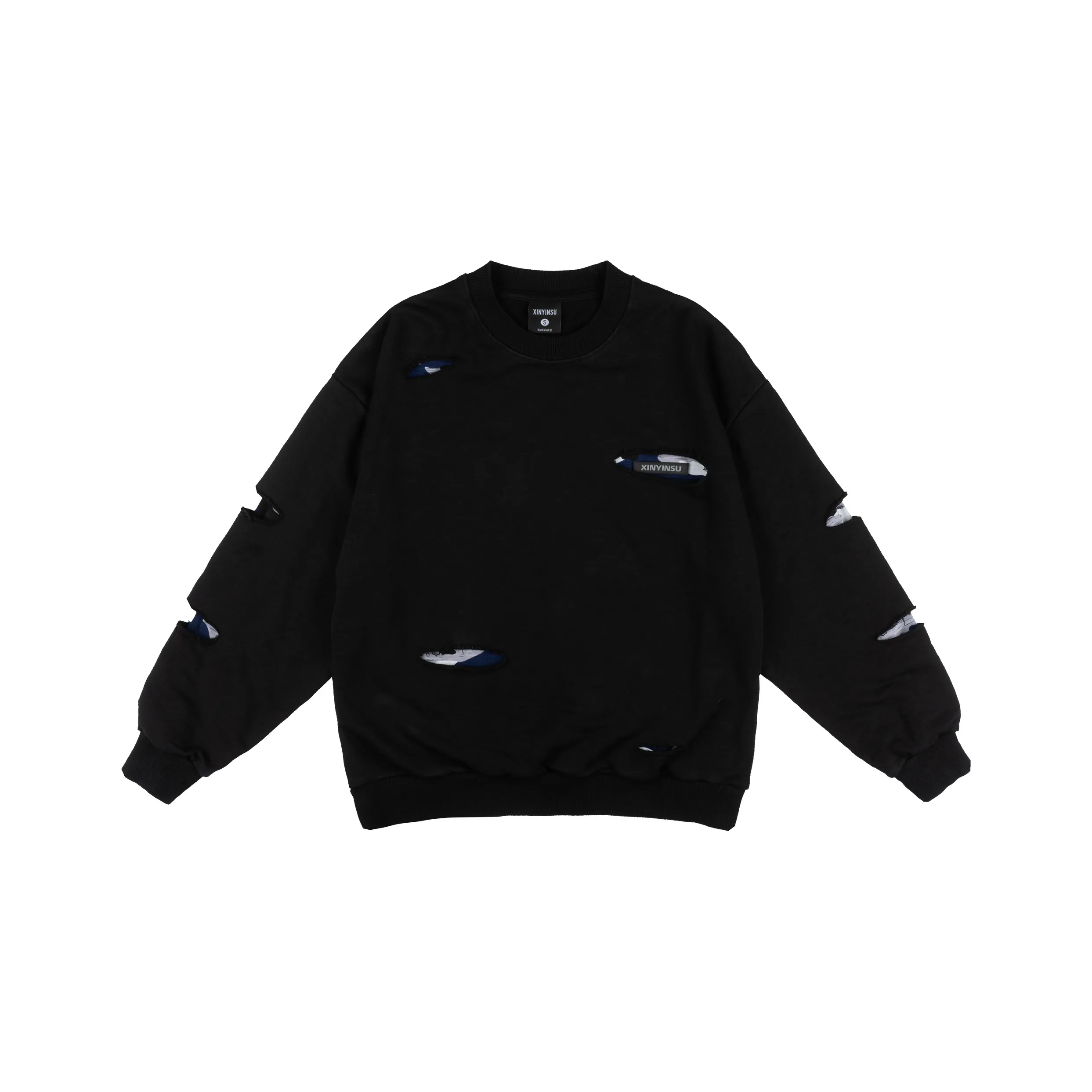 XINYINSU Свитшот Унисекс Черный
