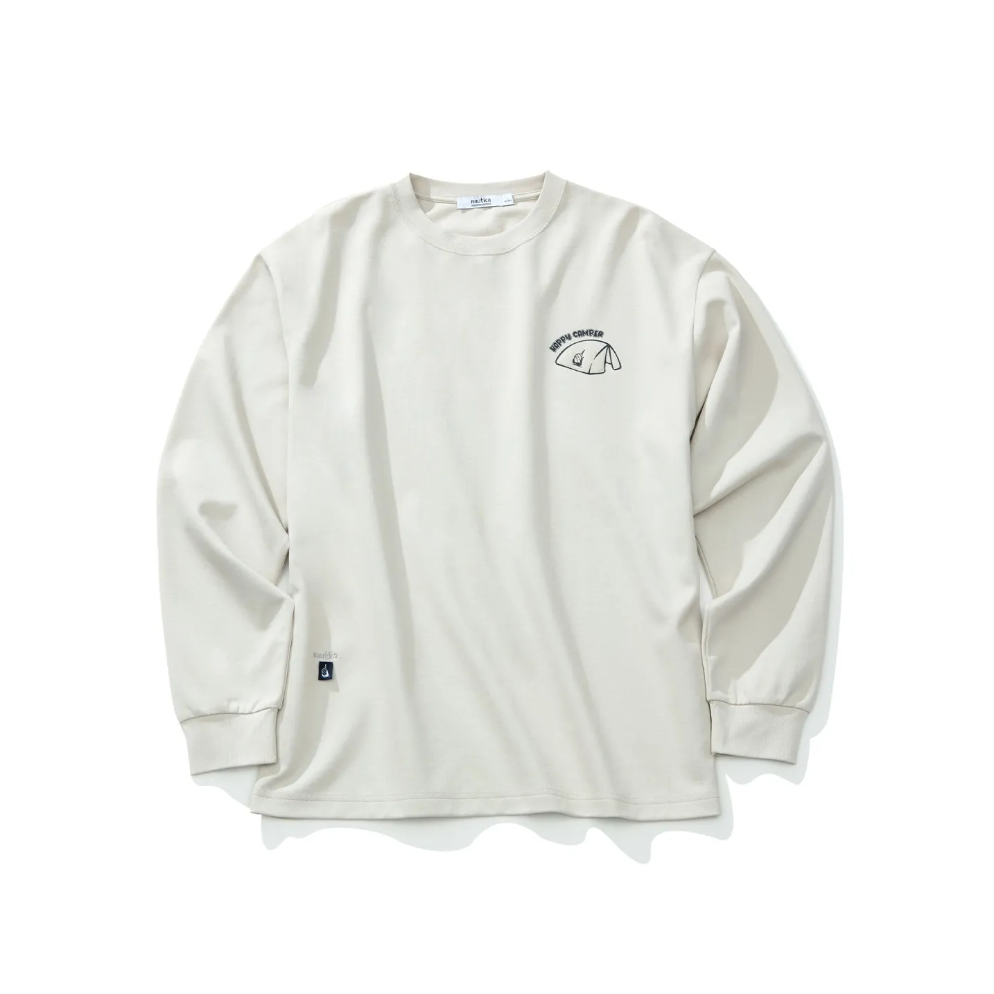 Nautica White Sail Длинный рукав круглый вырез рубашка унисекс