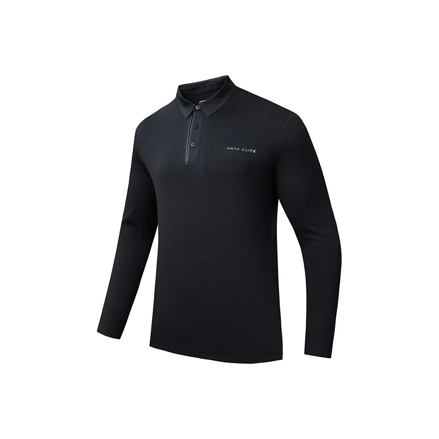 ANTA ZONGXUNXILIE T Рубашка Мужская Основная Черная