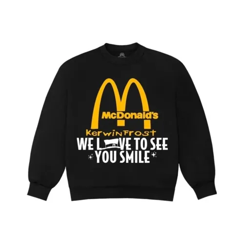 McDonald's Kerwin Frost Co Branded FW23 Черный Унисекс Свитшоты
