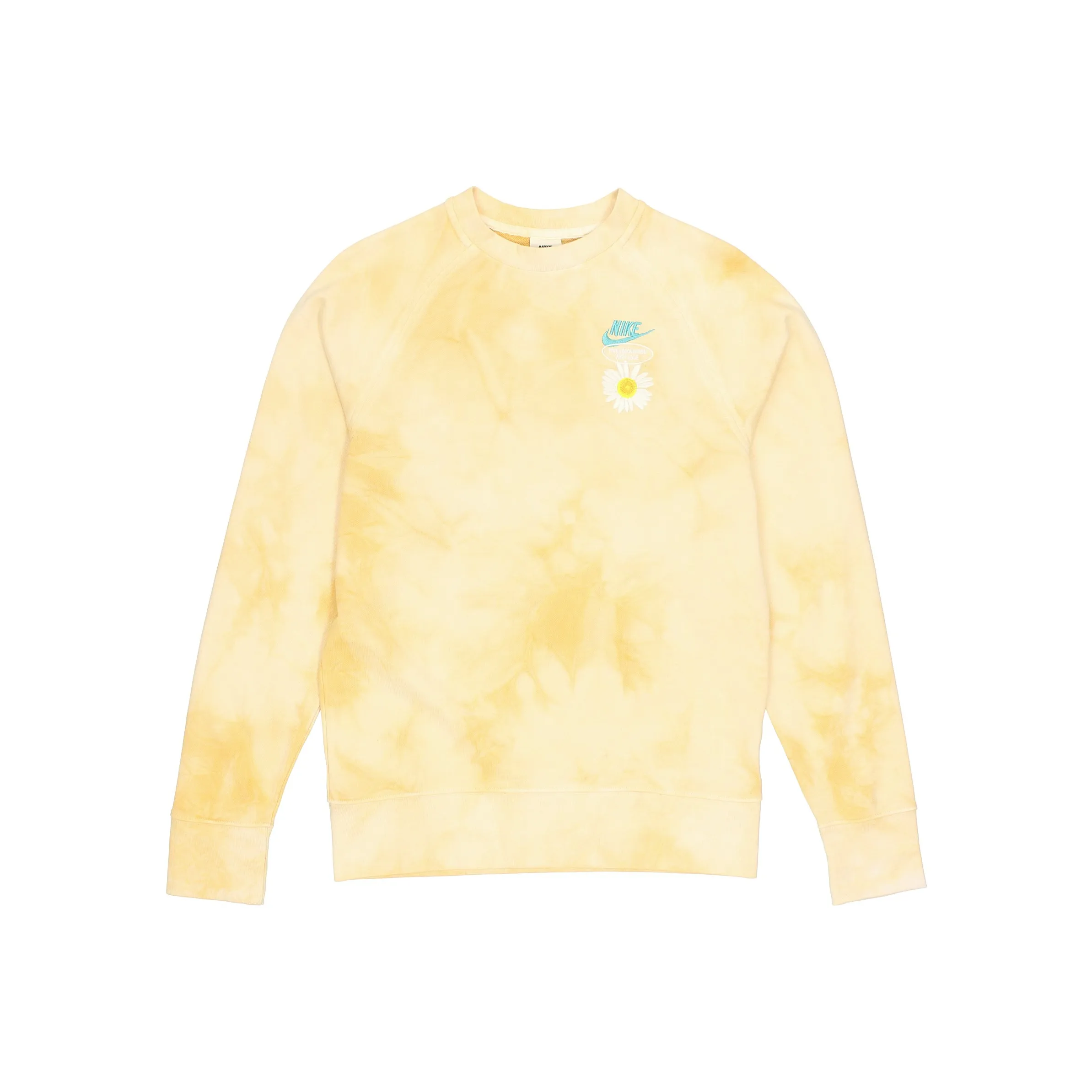 Nike Sportswear Tie Dye Embroidered Daisy futsal Sweatshirt 'Gold Sand'