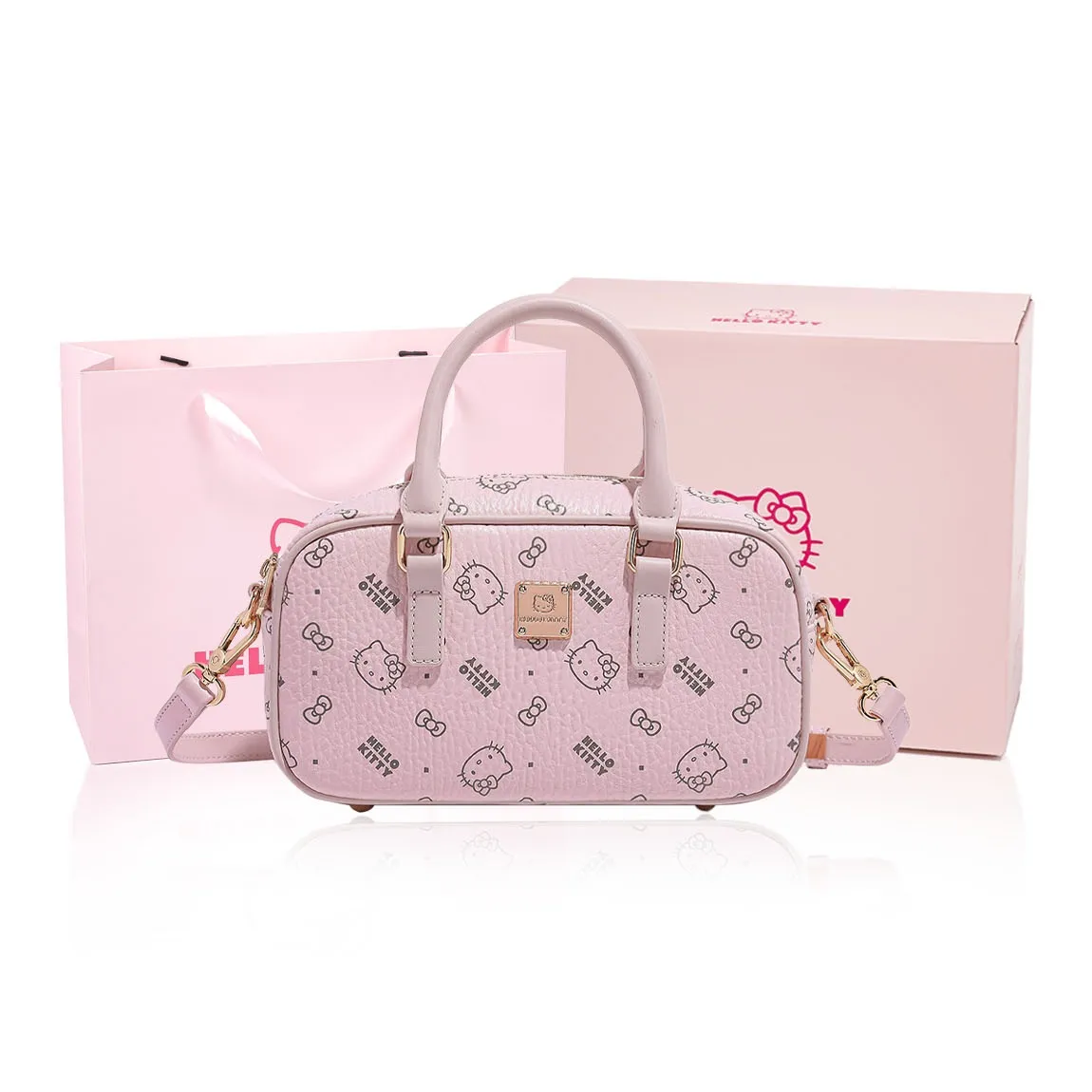 MESUCA Hello Kitty, Collaboration Kitty Series PU Crossbody Bag, Handbag Women's Multicolor