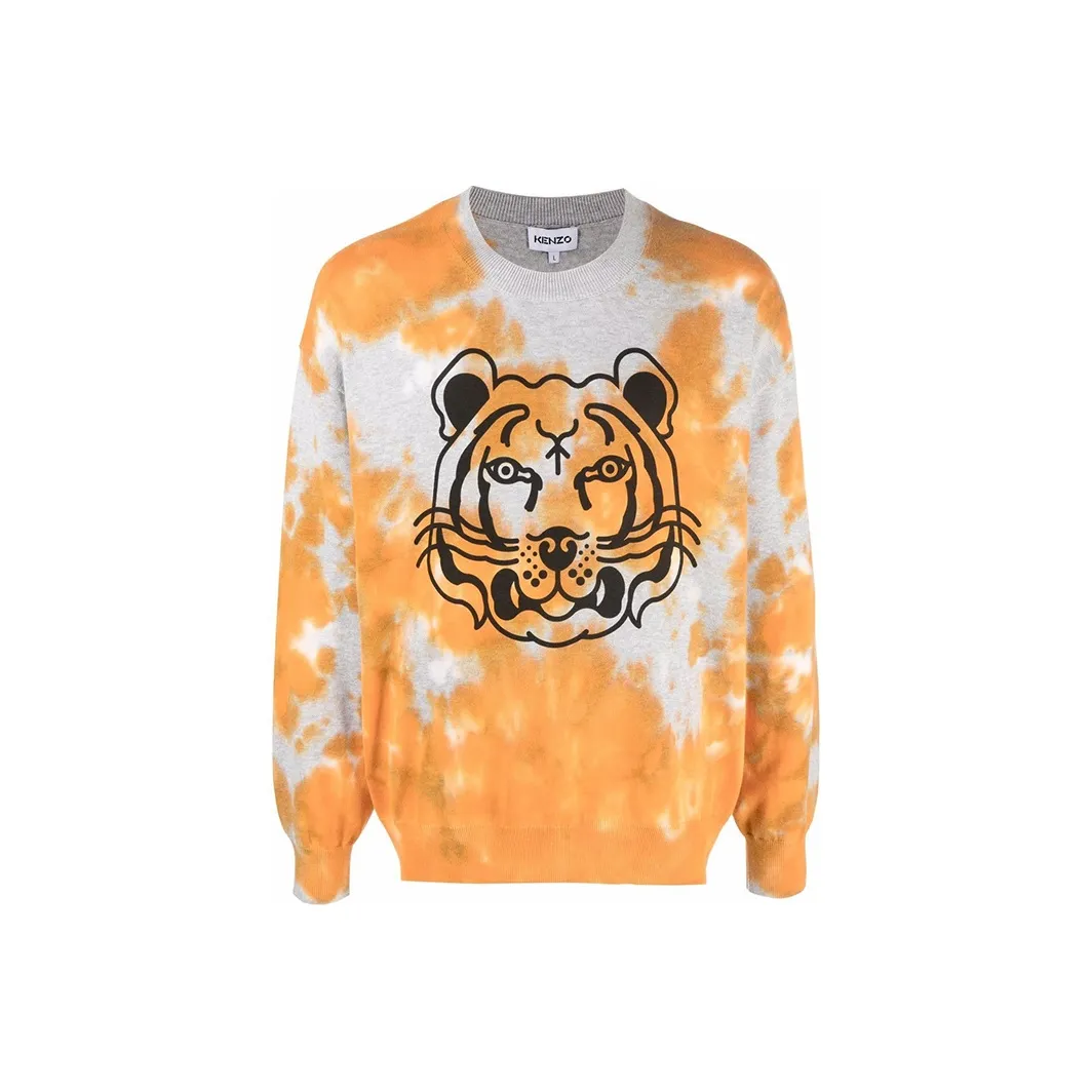 KENZO Мужские Свитшоты Оранжевого цвета