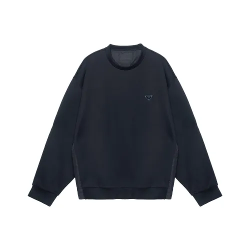PRADA Черный Мужские Свитшоты