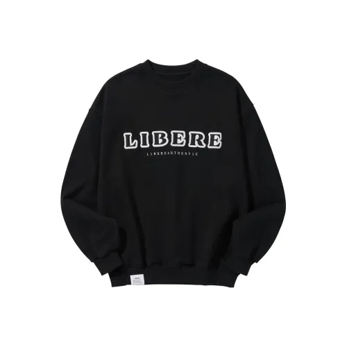 LIBERE Черный Мужской Свитшот