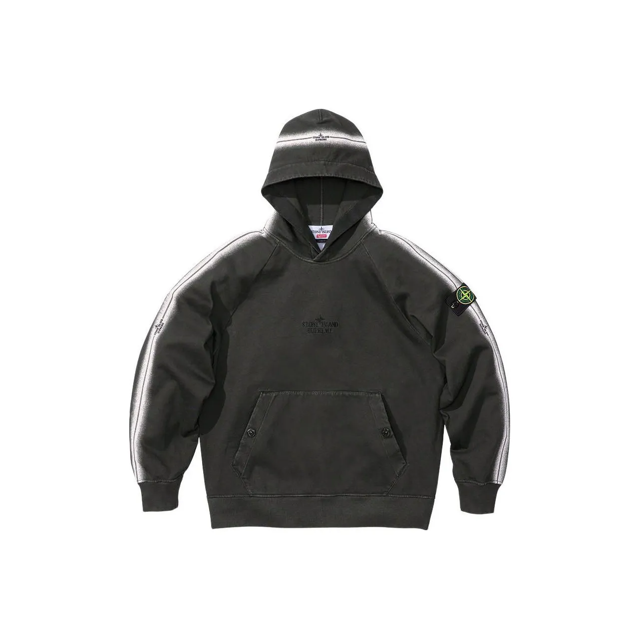 Supreme Stone Island Stripe Hooded Sweatshirt