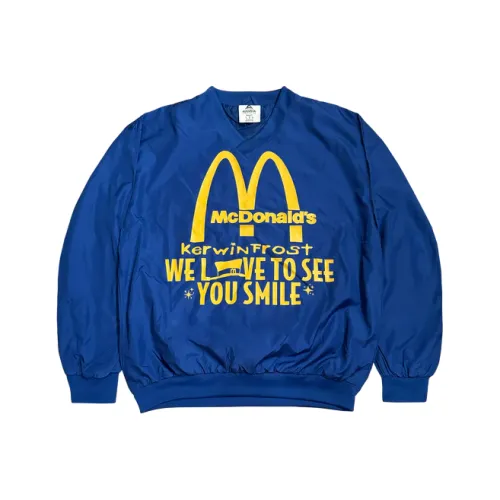 McDonald's Kerwin Frost Co Branded FW23 Синий Унисекс Свитшоты