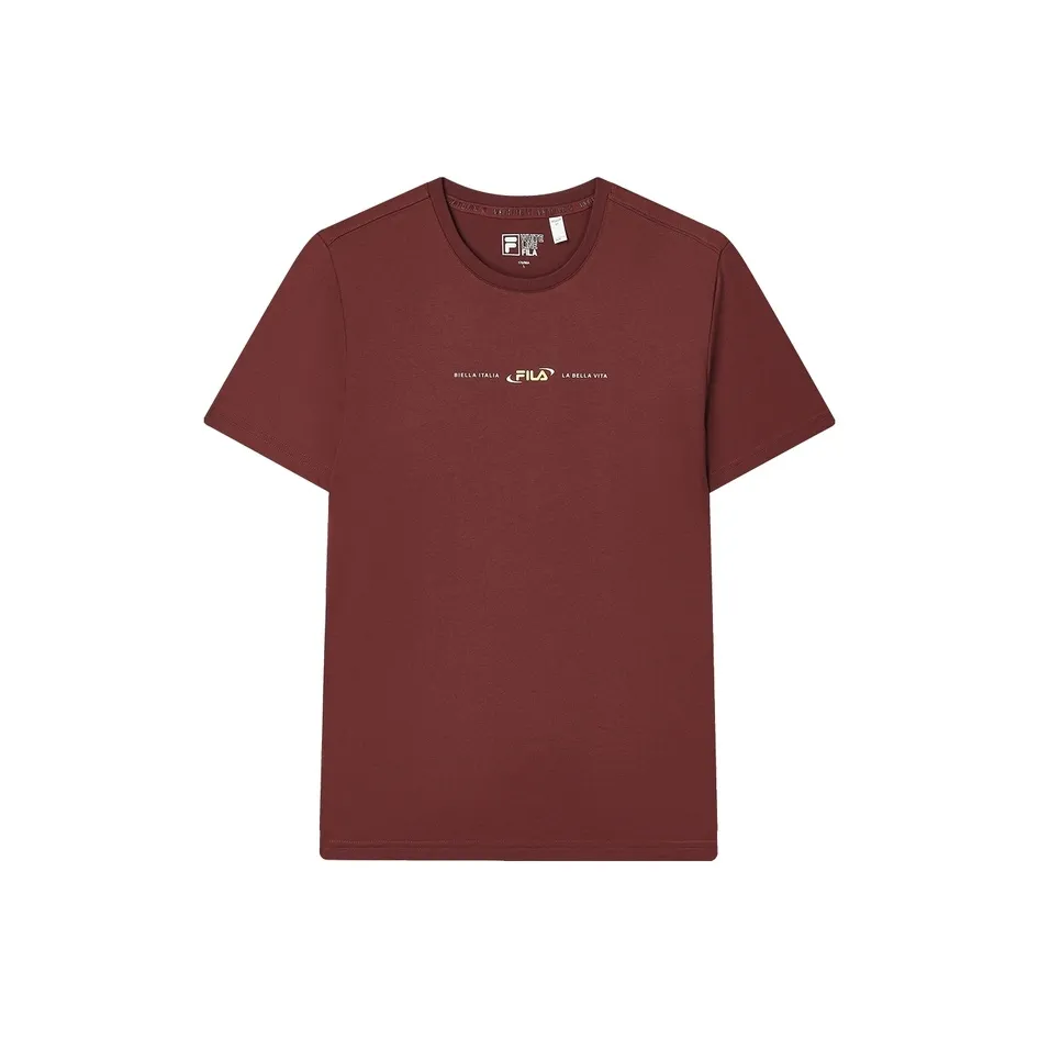 FILA T Рубашка Мужская Терракотово-красная Коричневая