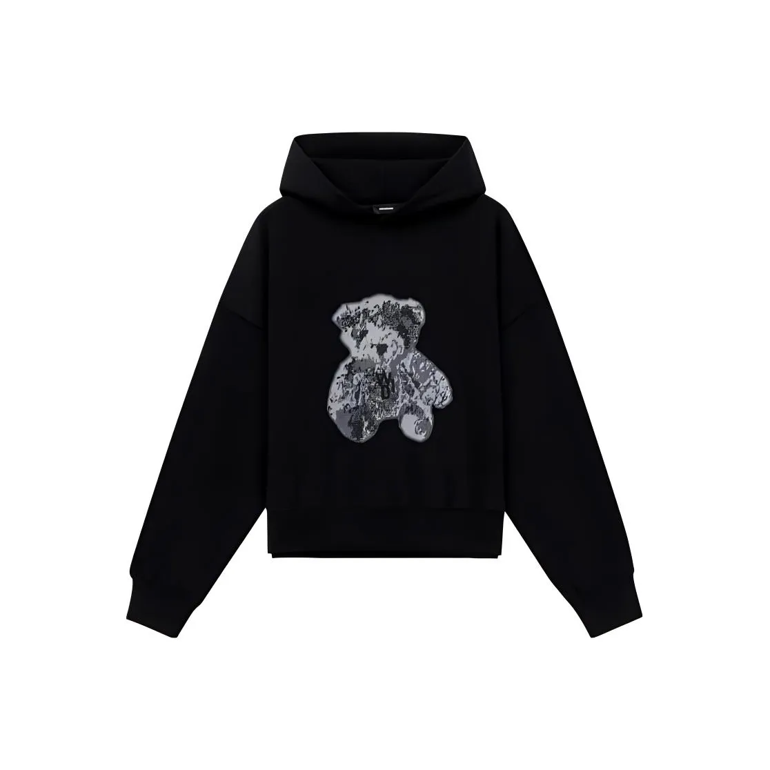 WE11DONE Teddy Bear print Cotton Hoodie