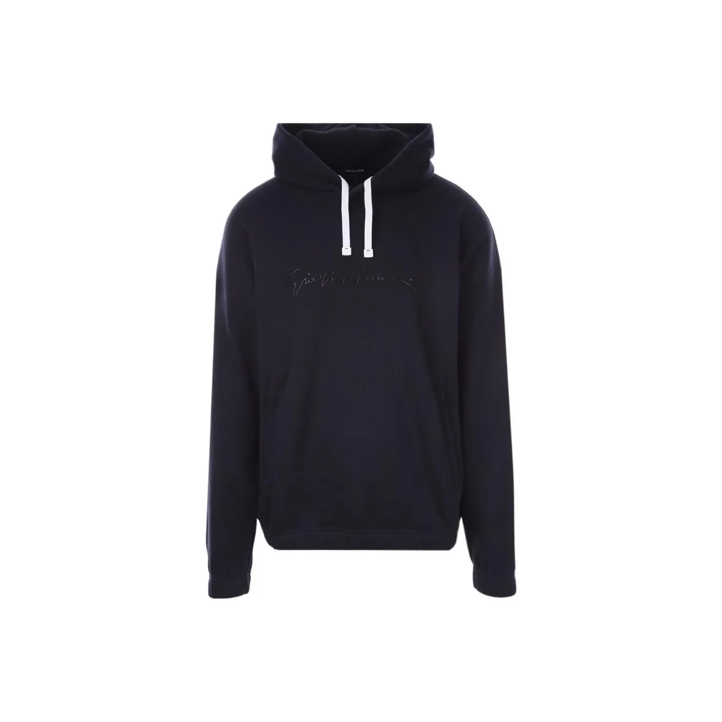 GIORGIO ARMANI Logo print Cotton Hoodie