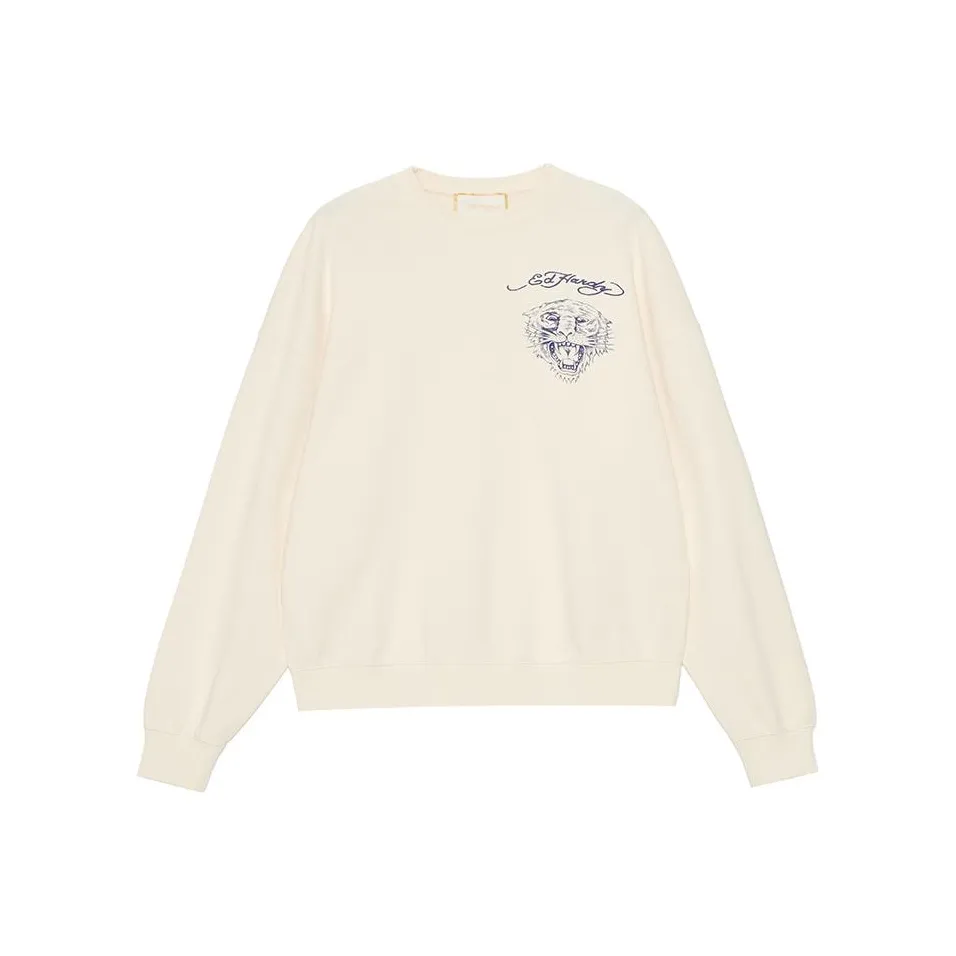 Ed Hardy FW23 Толстовка Унисекс Айвори Белый