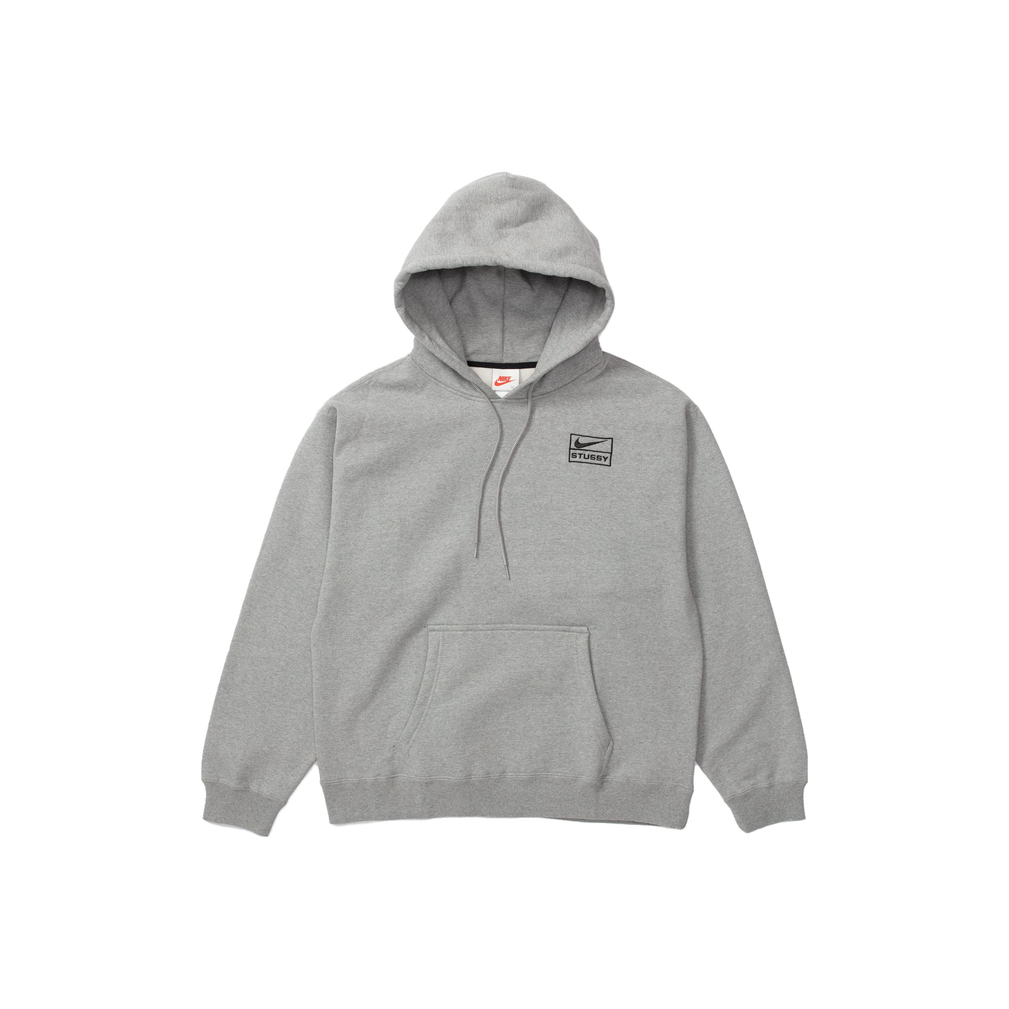 新品 STUSSY×NIKE Zip Hoodie グレー Mサイズ Nike x Stussy Full Zip Fleece Hoodie Grey Heather / FJ9181