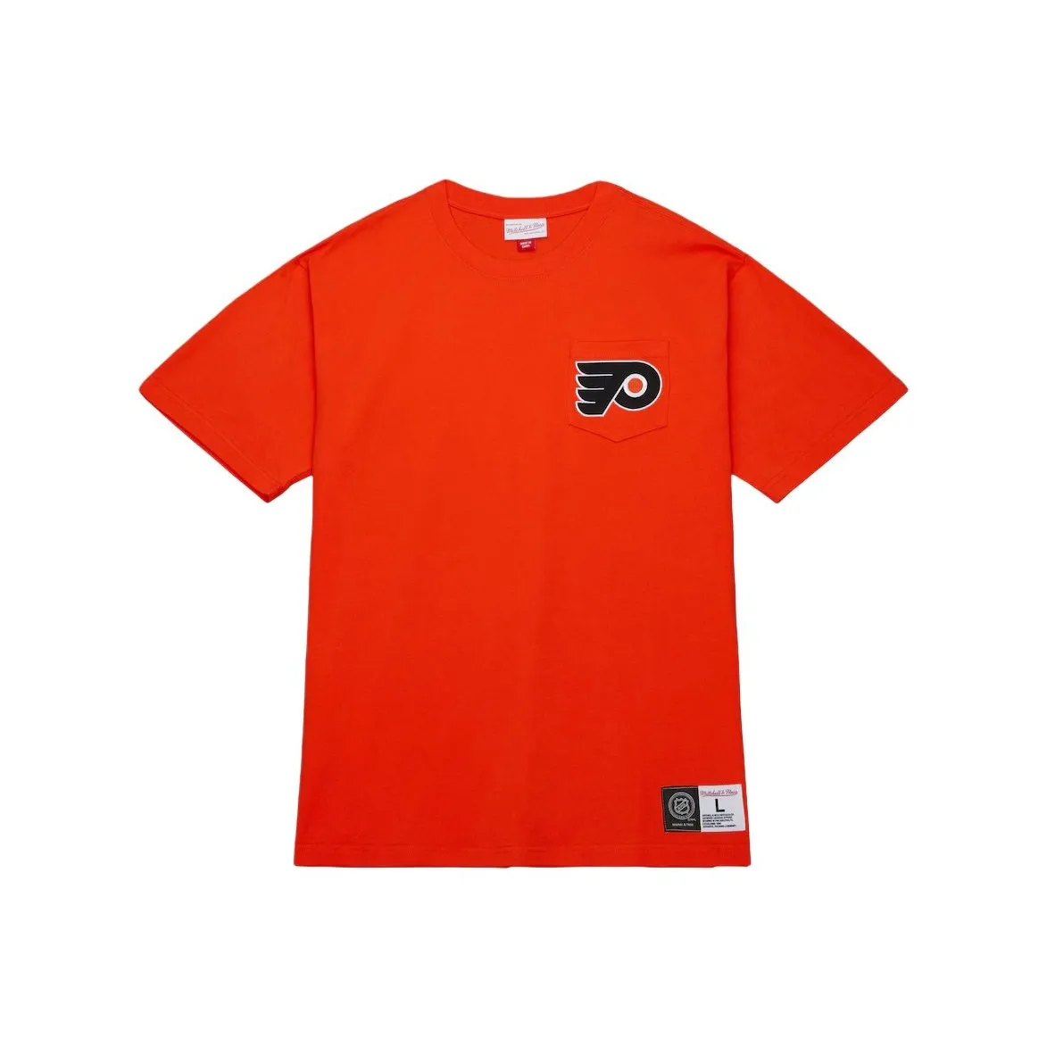 Mitchell & Ness Philadelphia Flyers Premium Pocket T Shirt Men's Orange