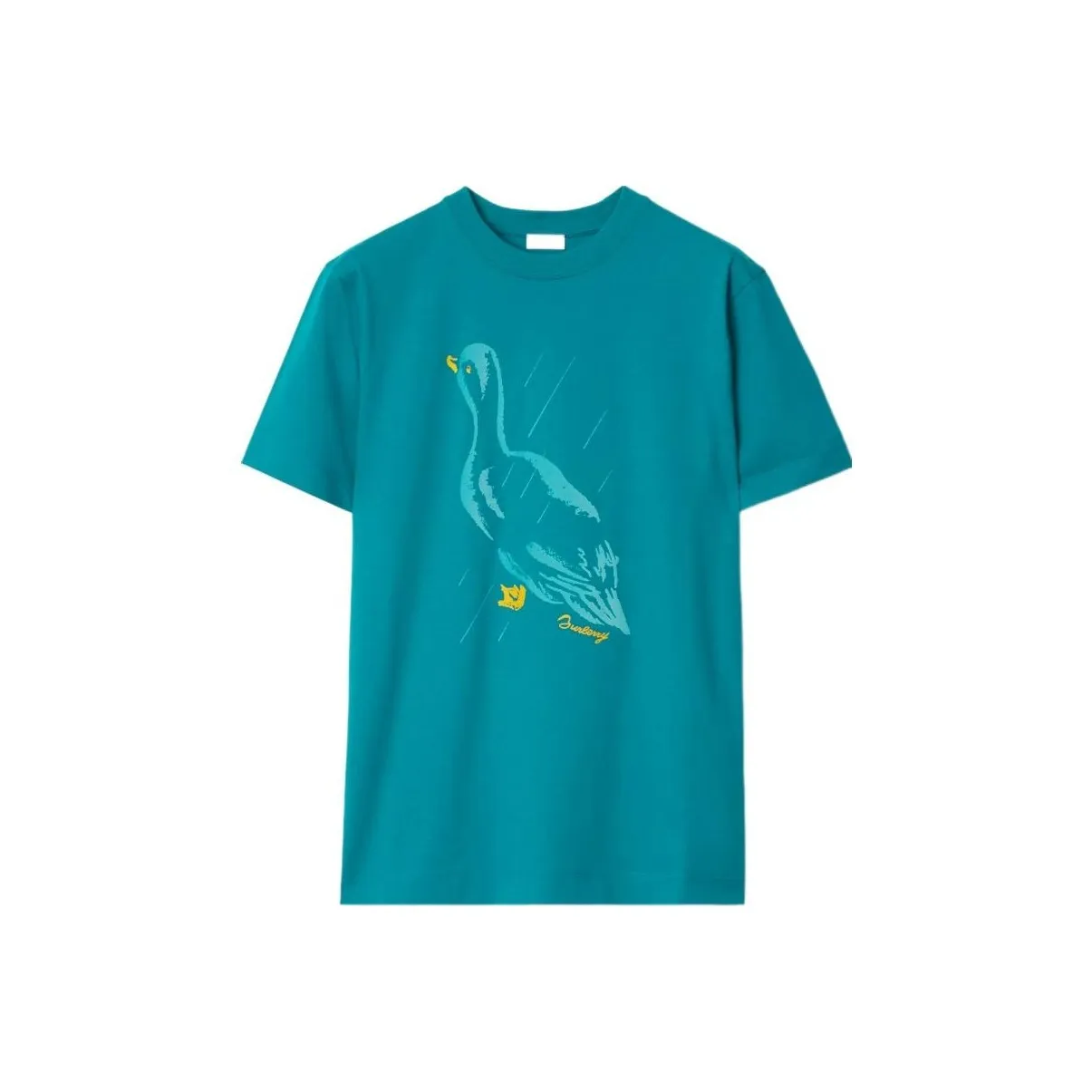 Burberry SS24 T Рубашка Мужская Kingfisher Цвет