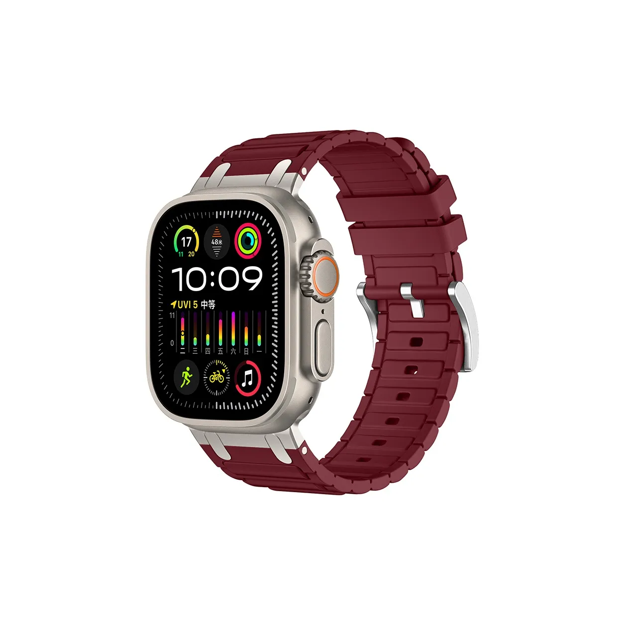 Vobafe Strap Apple Compatibility Silicone Material 38/40/41/42/44/45/46/49mm