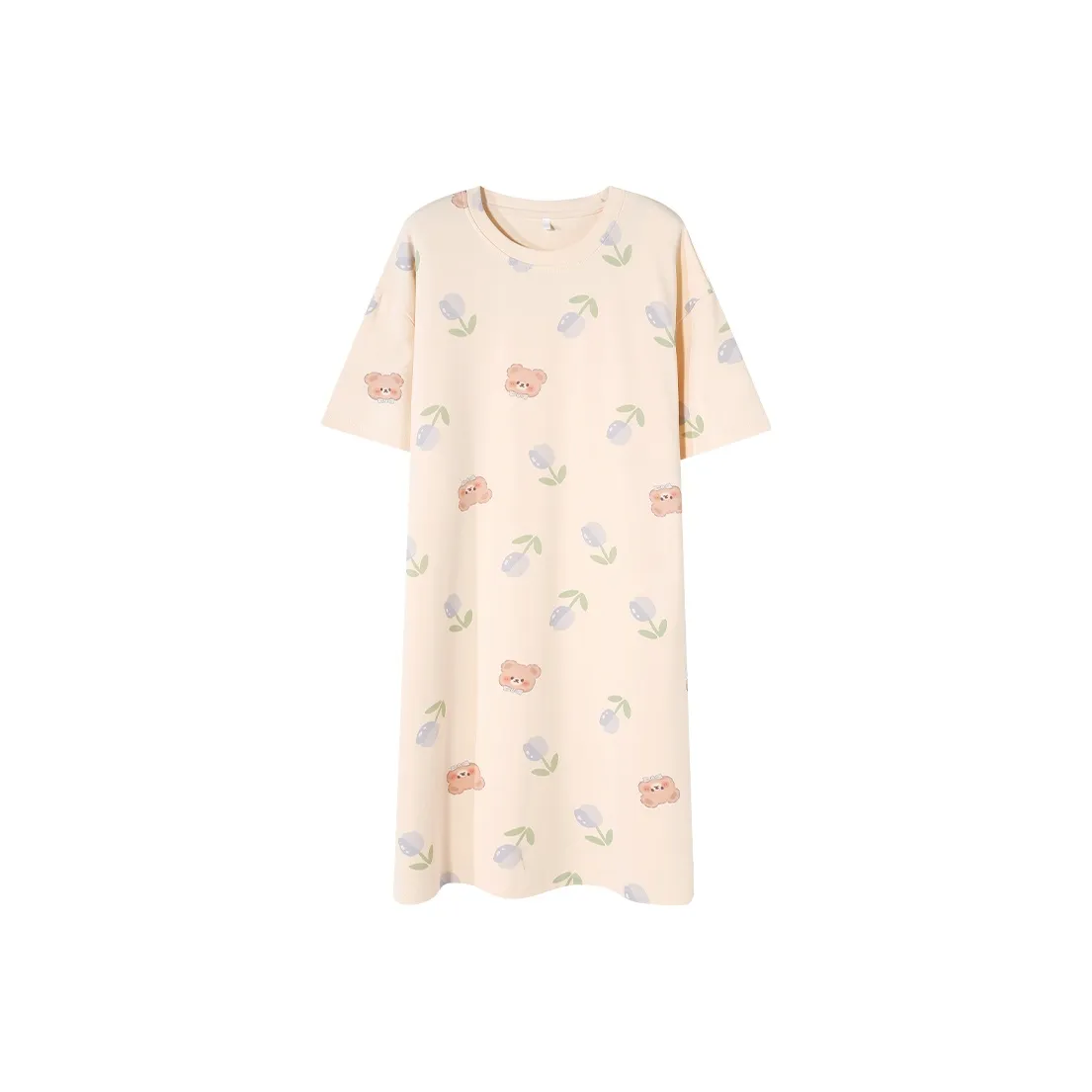 FENTENGCARE Nightgown Women's Apricot