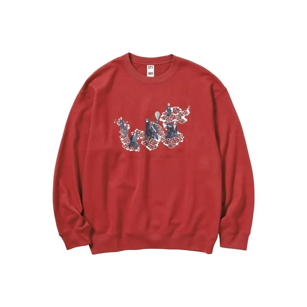 UNIQLO x Naruto Совместный модель FW23 Свитшот Унисекс Красный