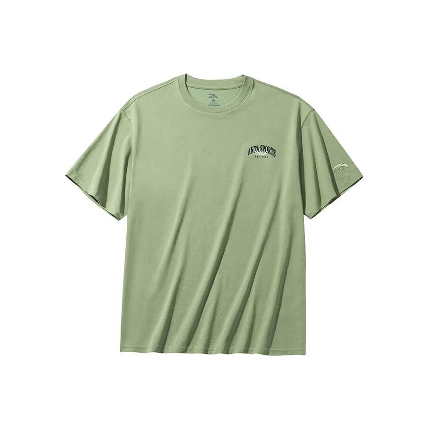 ANTA Life Collection T-Shirt Мужская Серый Гороховый Зеленый