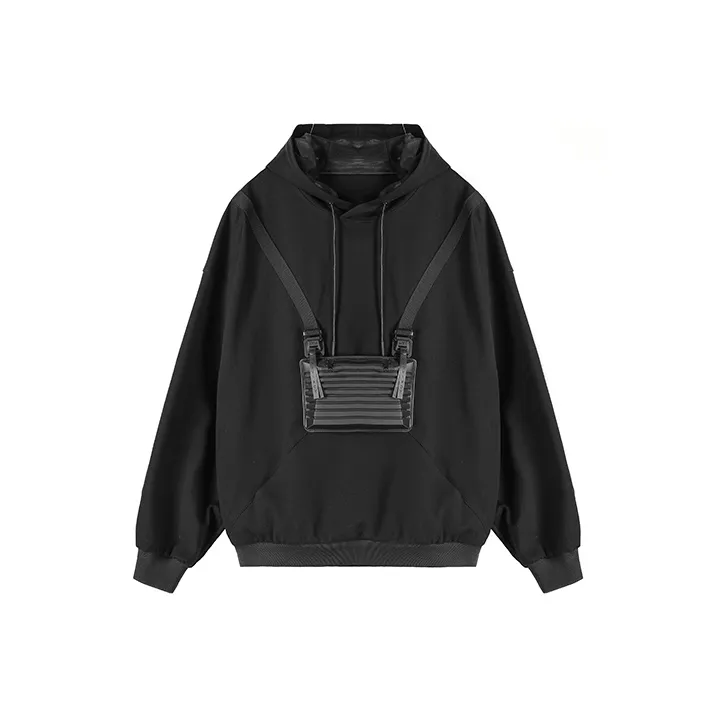 NORVINCY Solid Color Off The Shoulder Hoodie Unisex