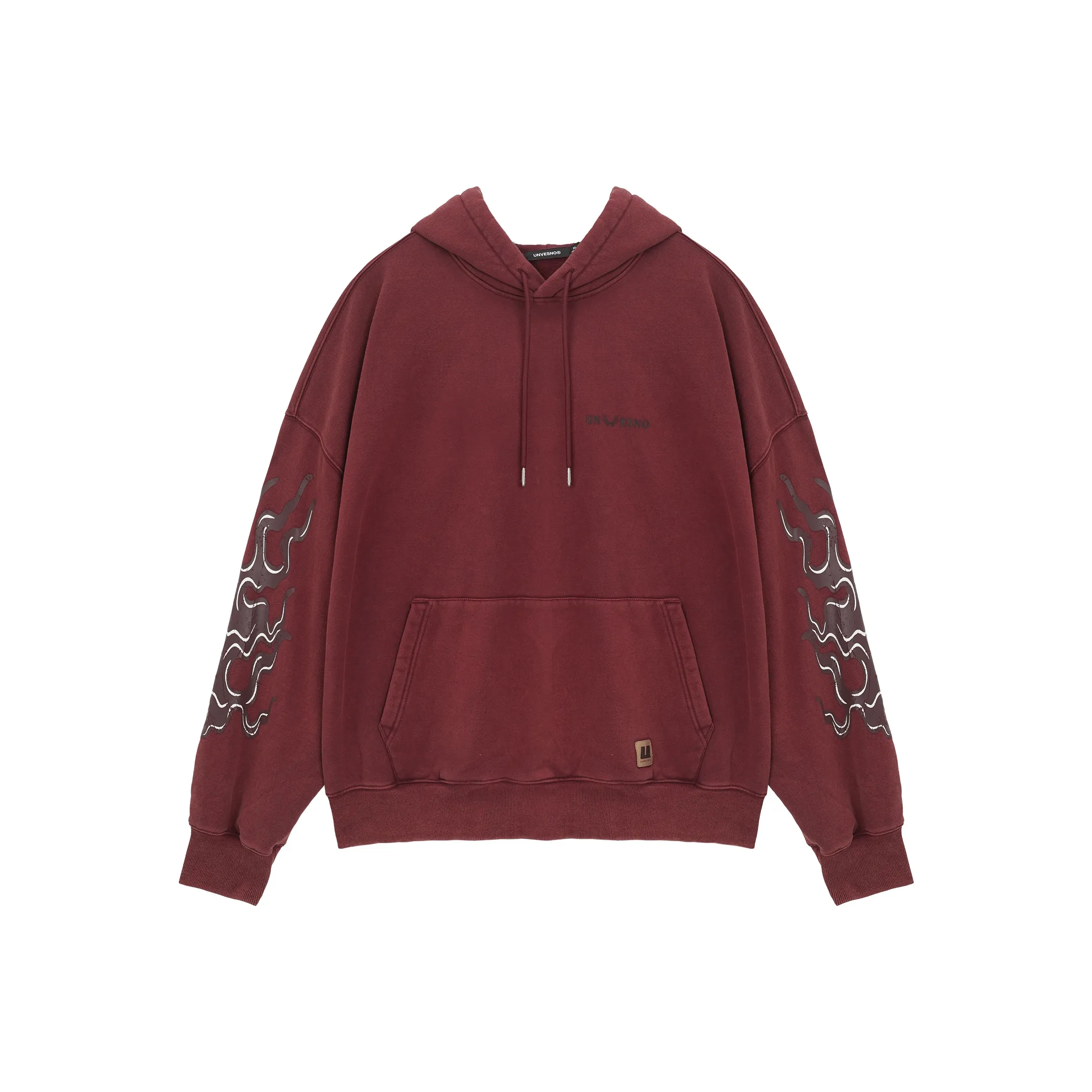 UNVESNO Толстовка Унисекс Washed Clay Red