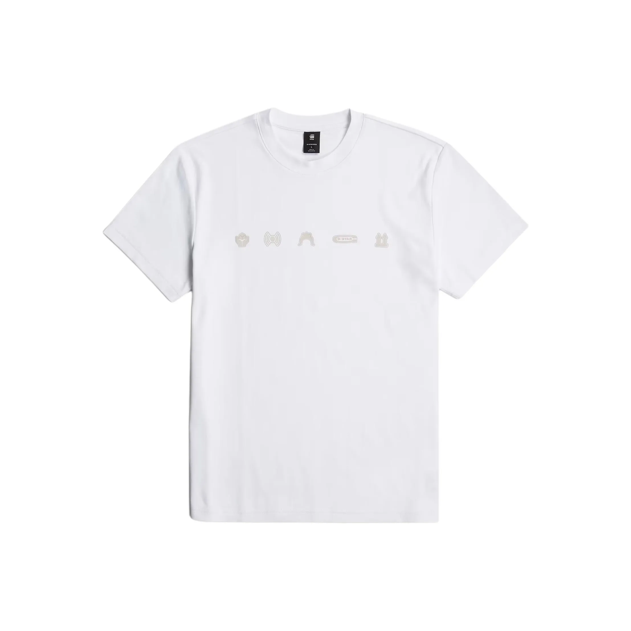 STAR Натуральная Белая Мужская T-Рубашка