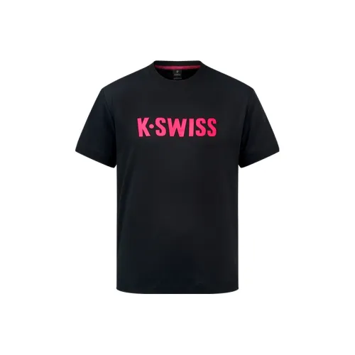 K·SWISS Глубокий черный Унисекс Футболка