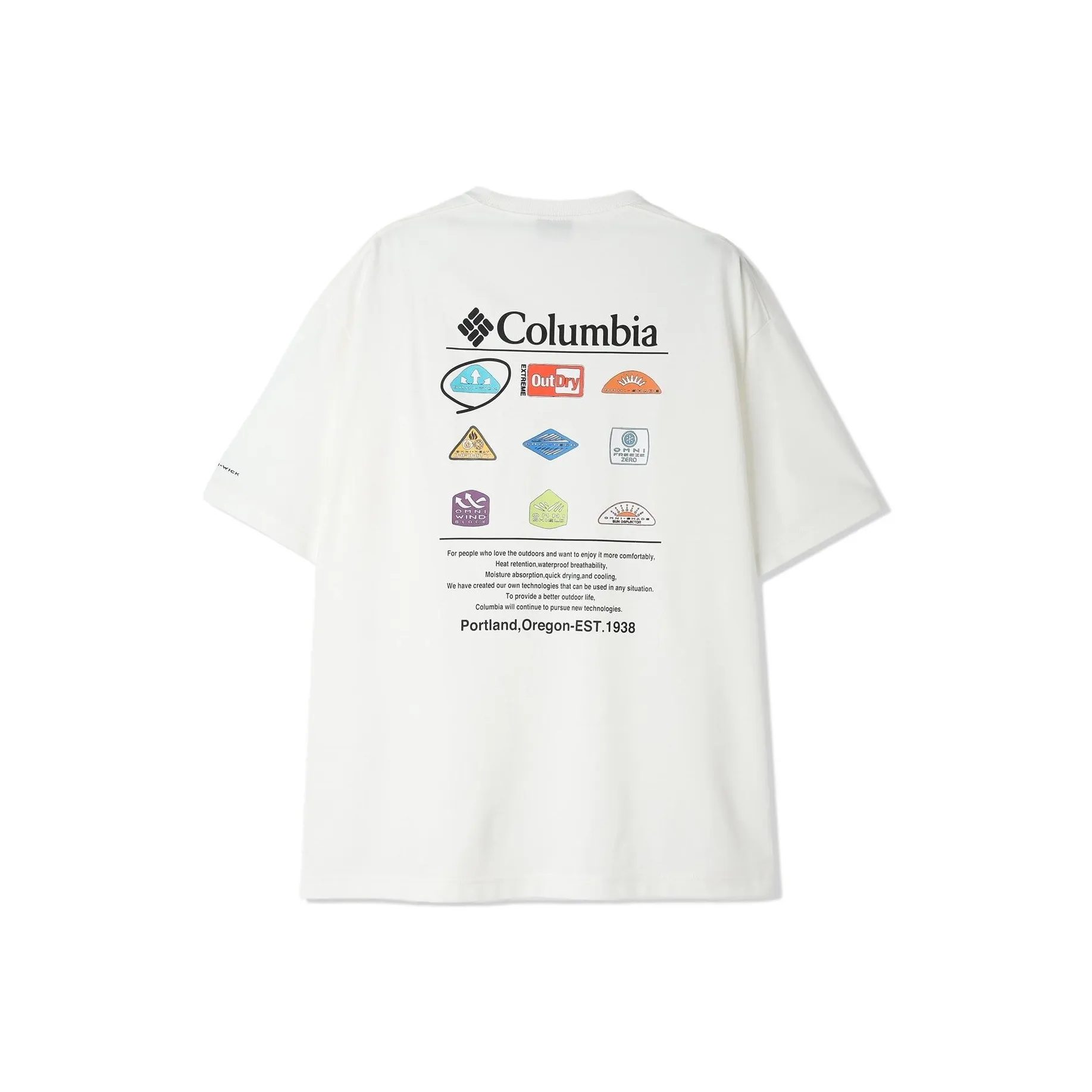 Columbia Stack Brook T Shirt Men's White 125