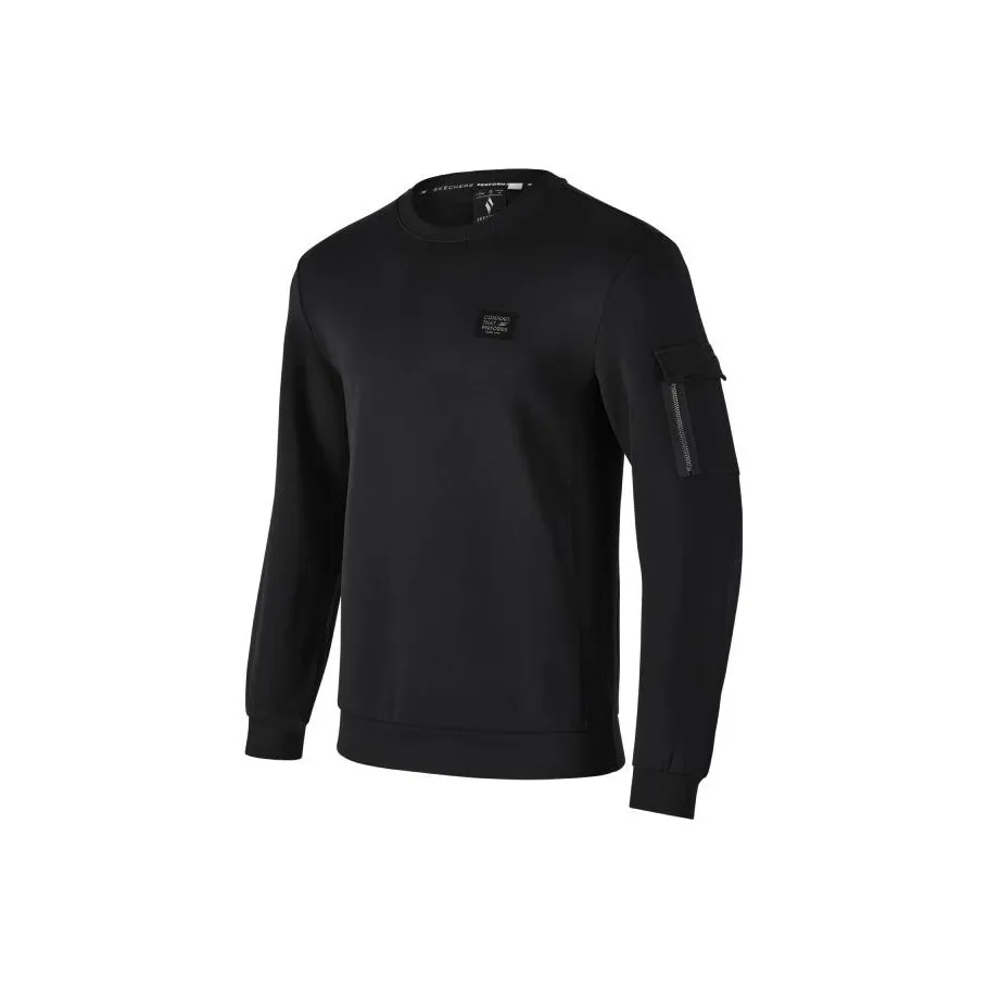 Skechers PULLOVER Sweatshirt Men's Carbon Black