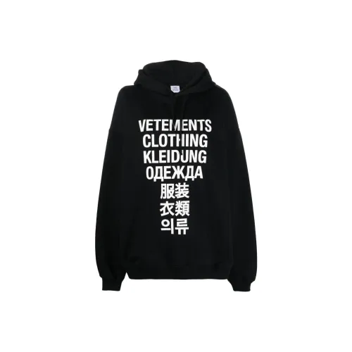 Vetements Черный Унисекс Свитшоты