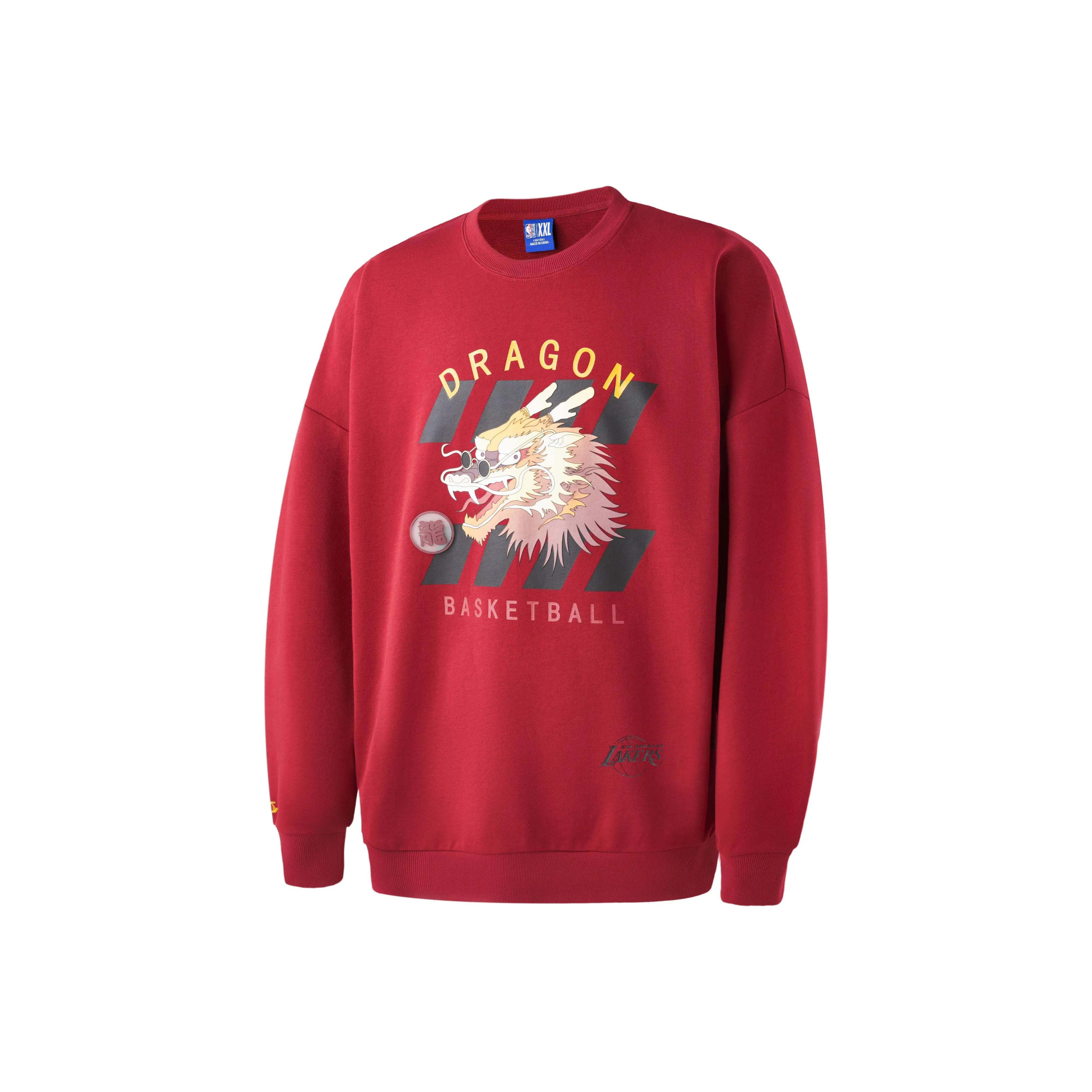NBA Lakers Sweatshirts Unisex Deep Red