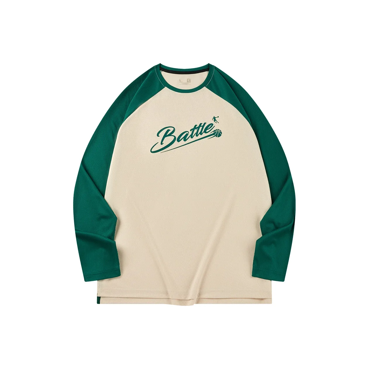 QIAODAN T Рубашка Мужская Сырой Деним Корона Воробей Зеленый