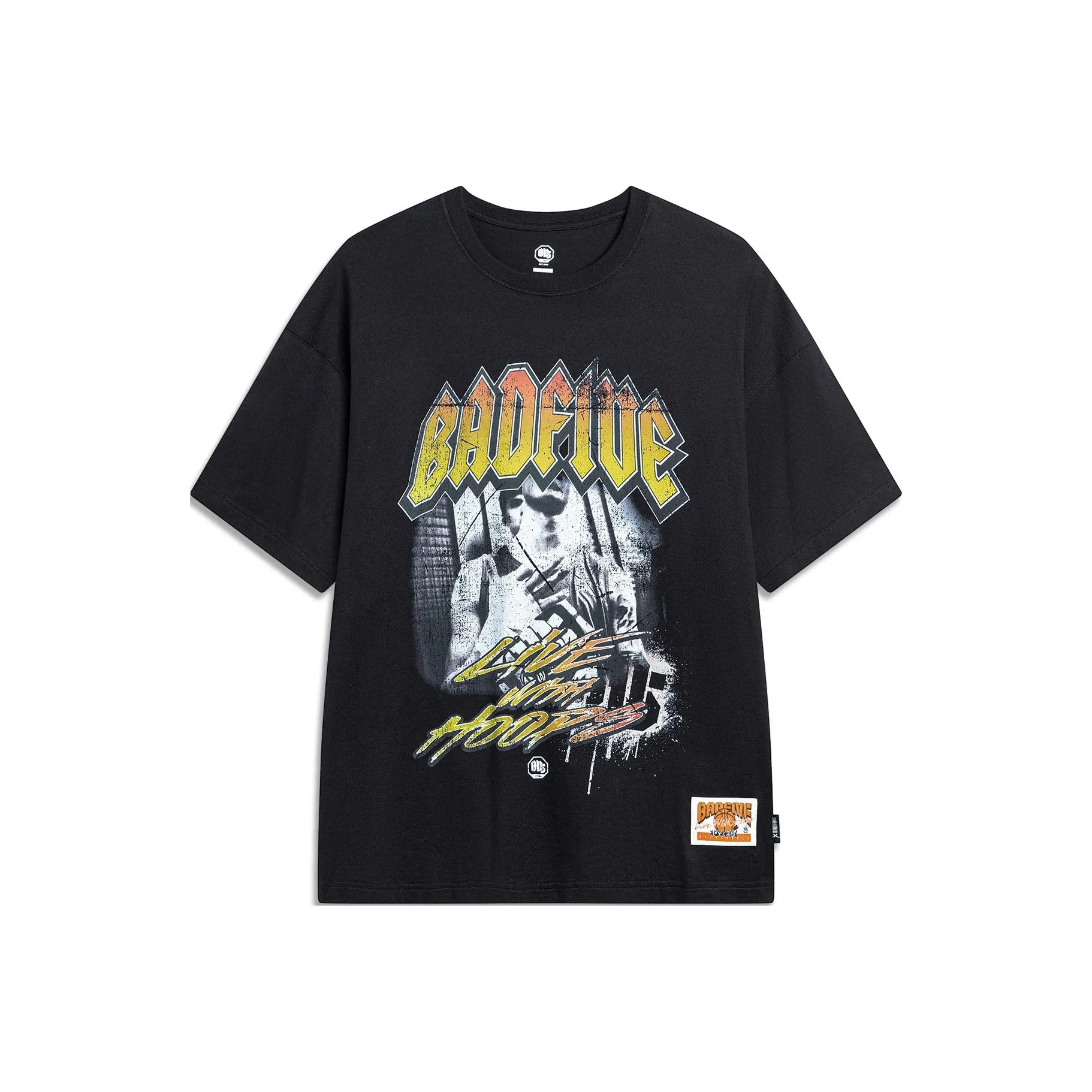 LINING Badfive T-Shirt Мужской Черный