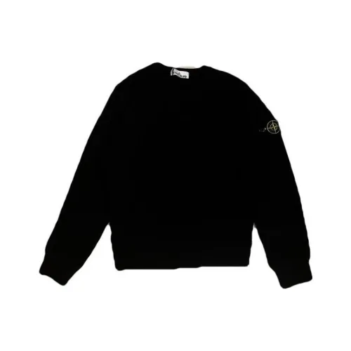 STONE ISLAND Черный Унисекс Свитшоты