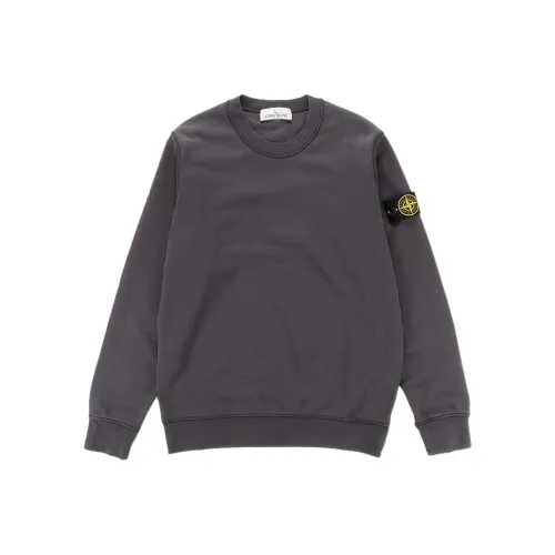 STONE ISLAND Темно-серый Мужские Свитшоты
