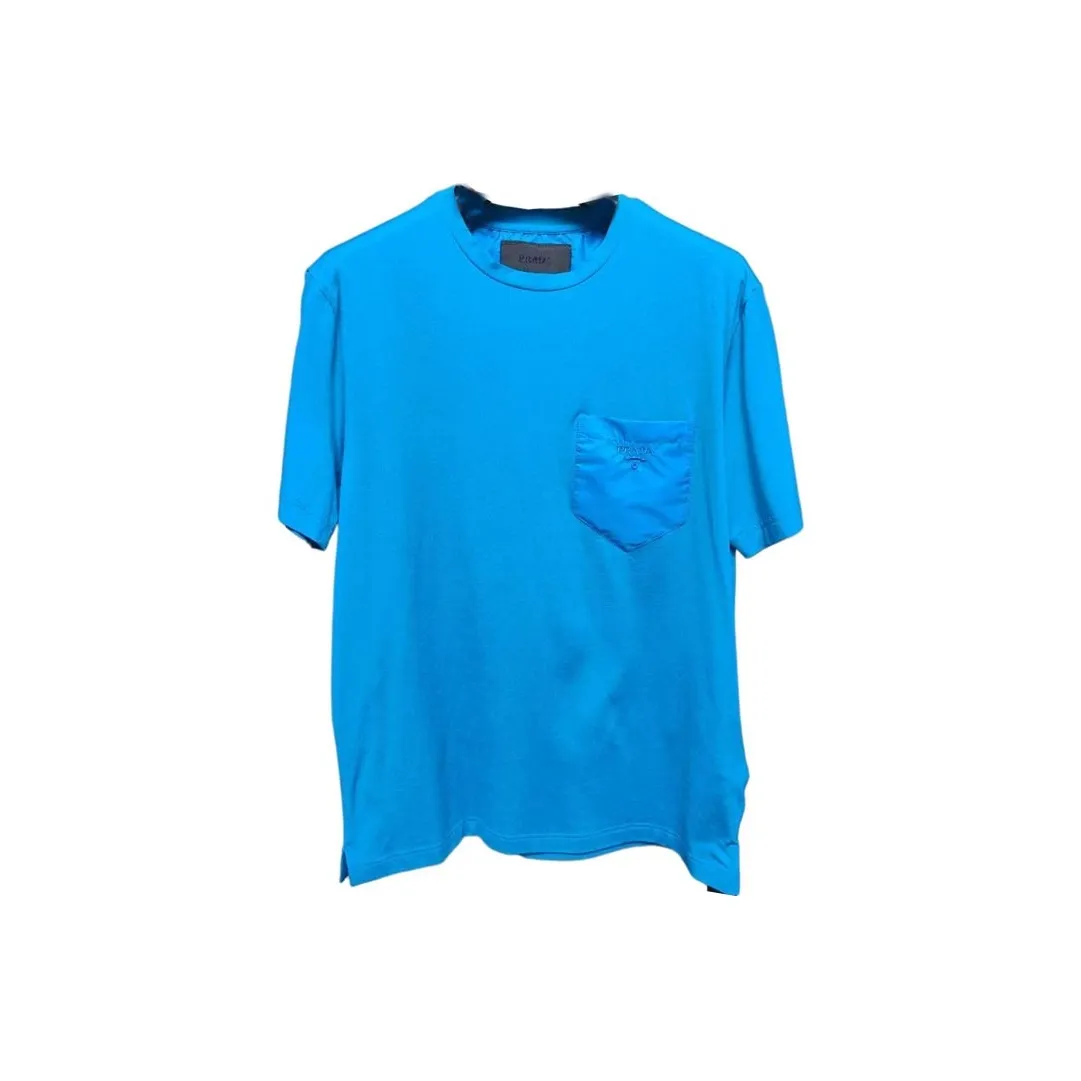 PRADA Мужские синие T-рубашки