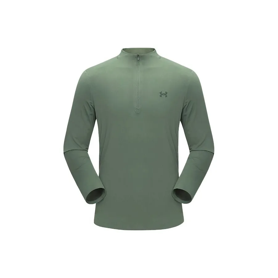 Under Armour SS25 T-Shirt Мужской Свинцово-Серый Зеленый