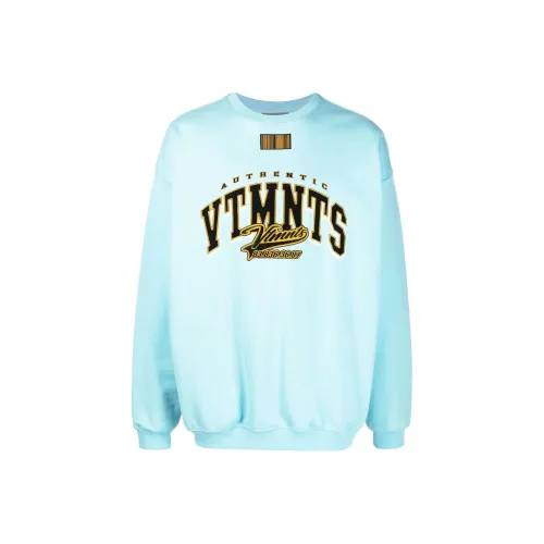Vetements Светло-синий Унисекс Свитшоты
