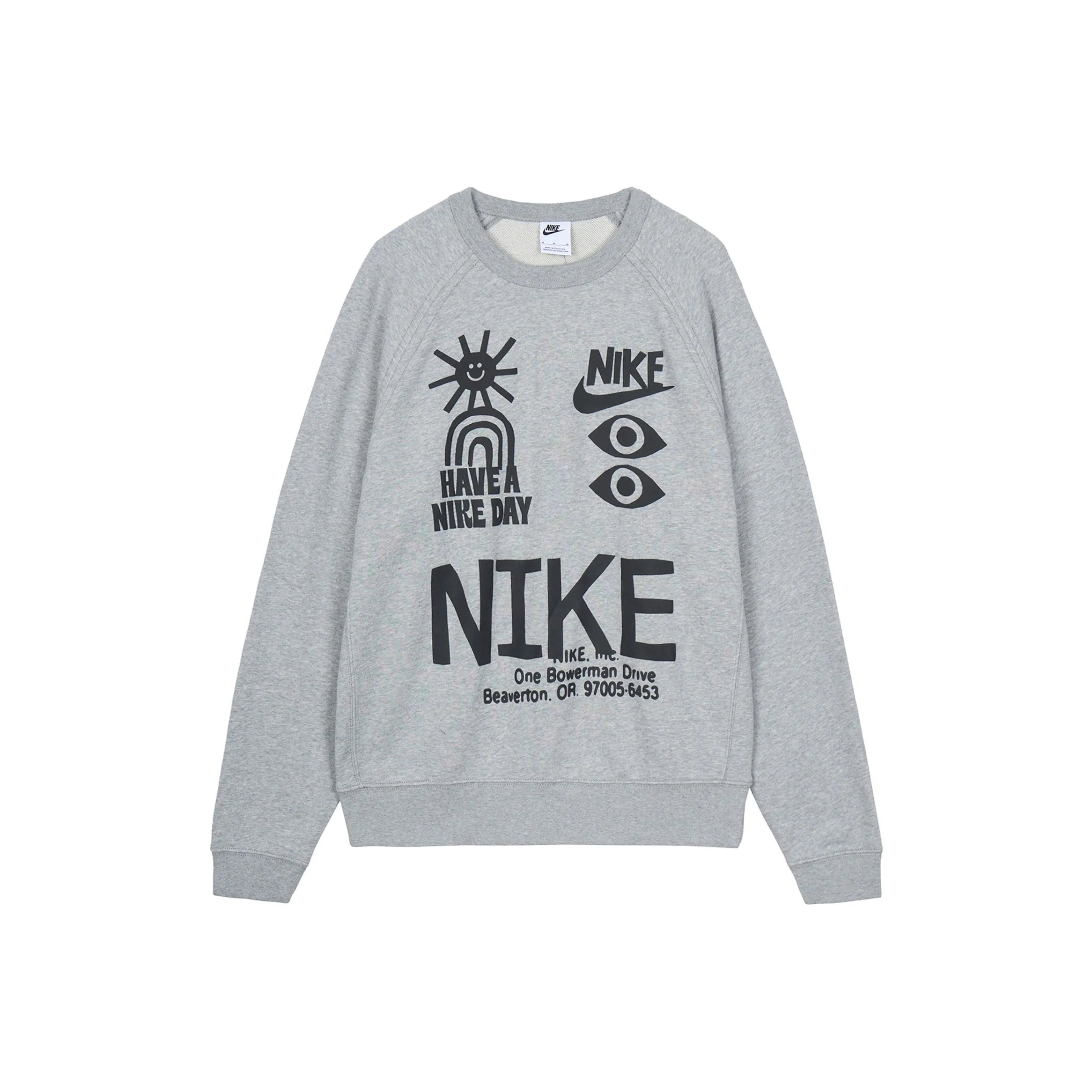 Nike Серый Мужской Свитшот