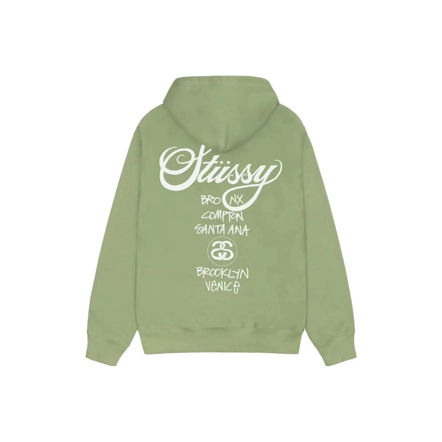 Stussy World Tour Zip Hoodie Navy