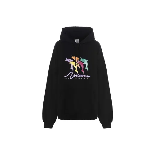 Vetements Черная Унисекс Толстовка