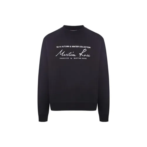 MARTINE ROSE Черный Мужские Свитшоты