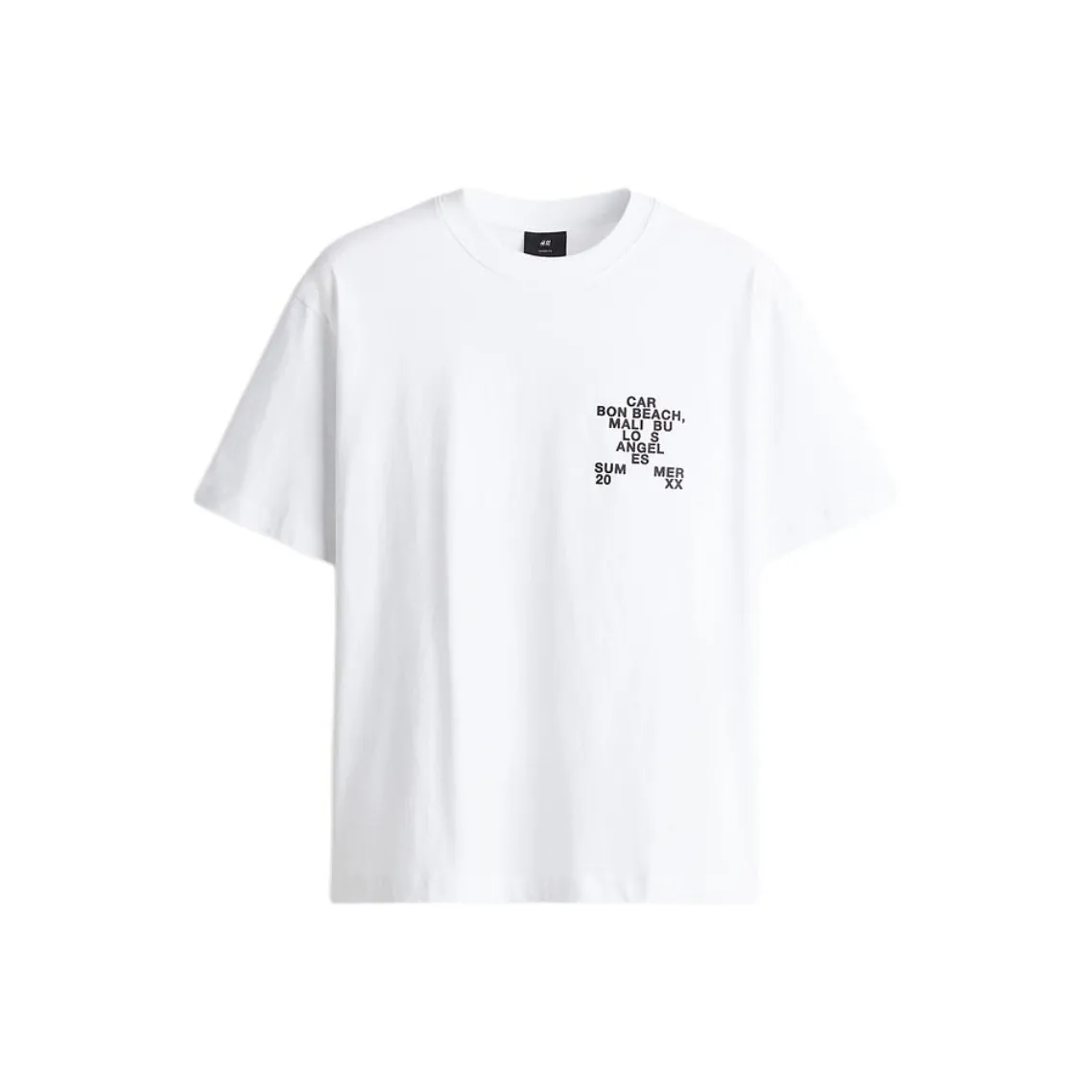 H&M Белая унисекс футболка