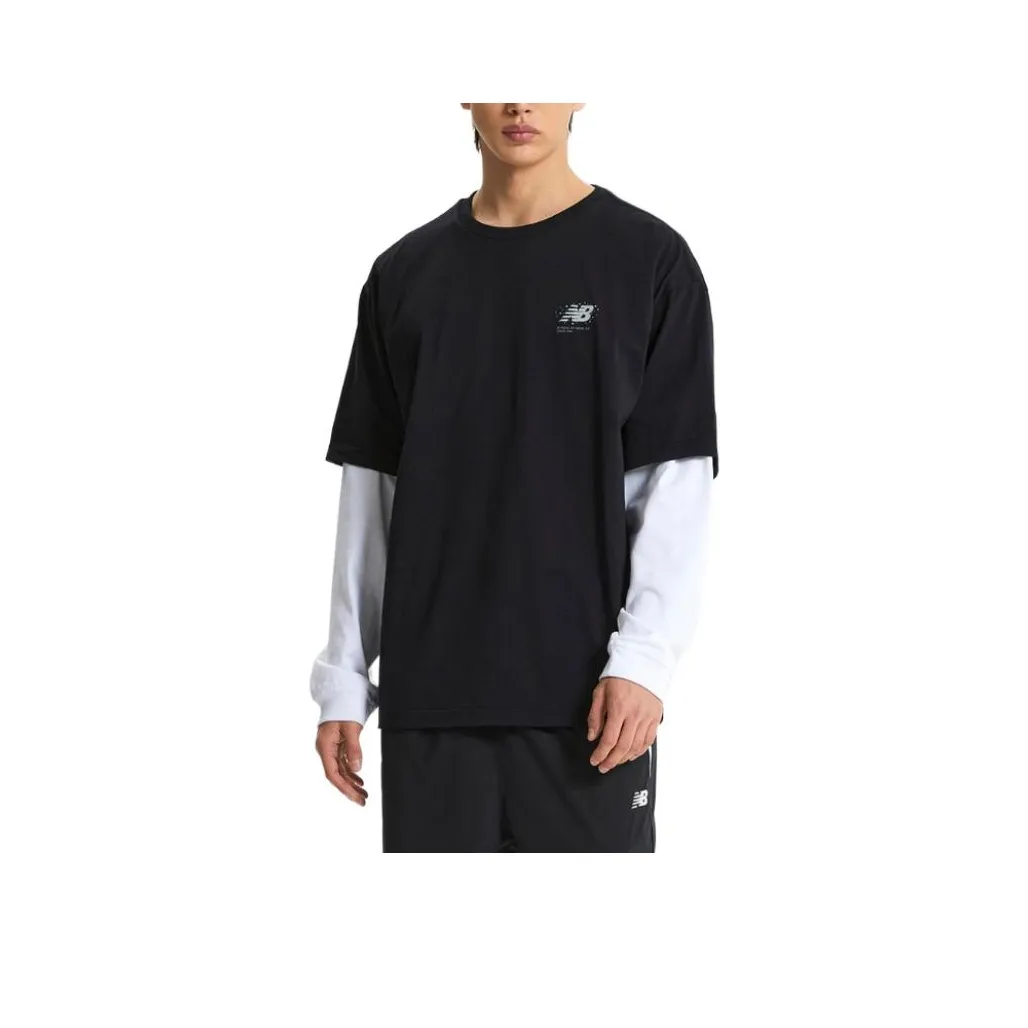New Balance совместная футболка T Мужская Черная