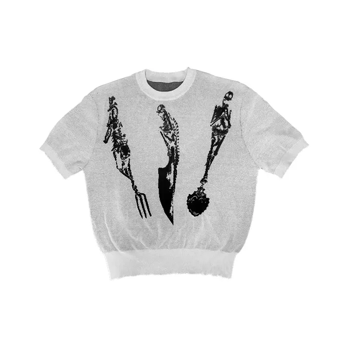 WANNA LAB SS25 T-Shirt Унисекс Серый Белый