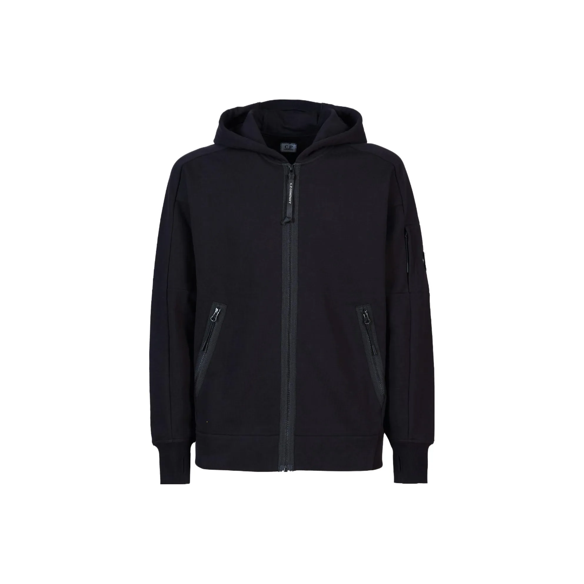 C.P.Company Lens detail Jersey Zip up Hoodie