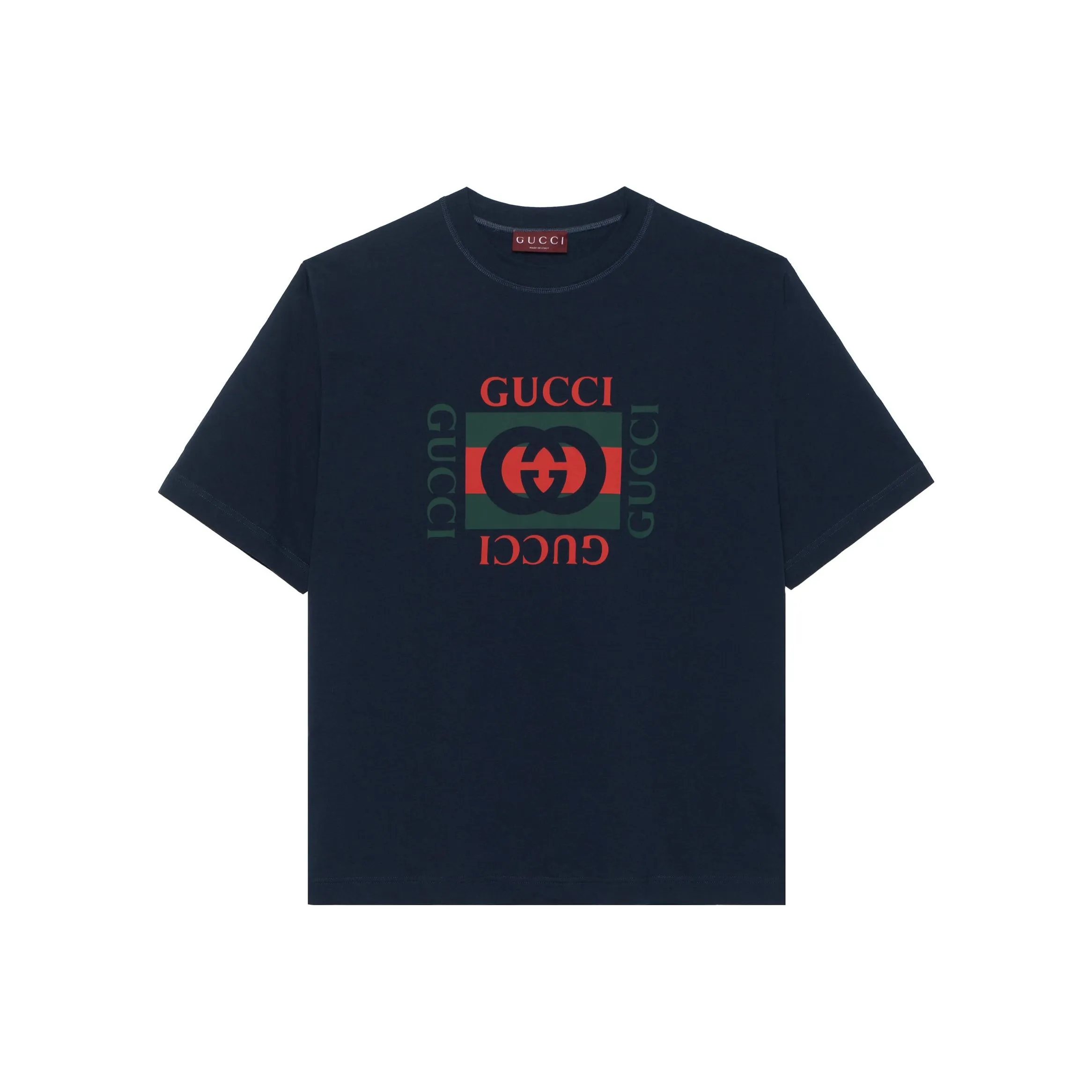GUCCI Logo Printed Crewneck T-Shirt